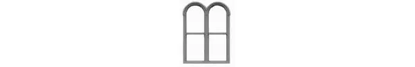 Tichy Train Double Round Top Window  (Tic8114) 1