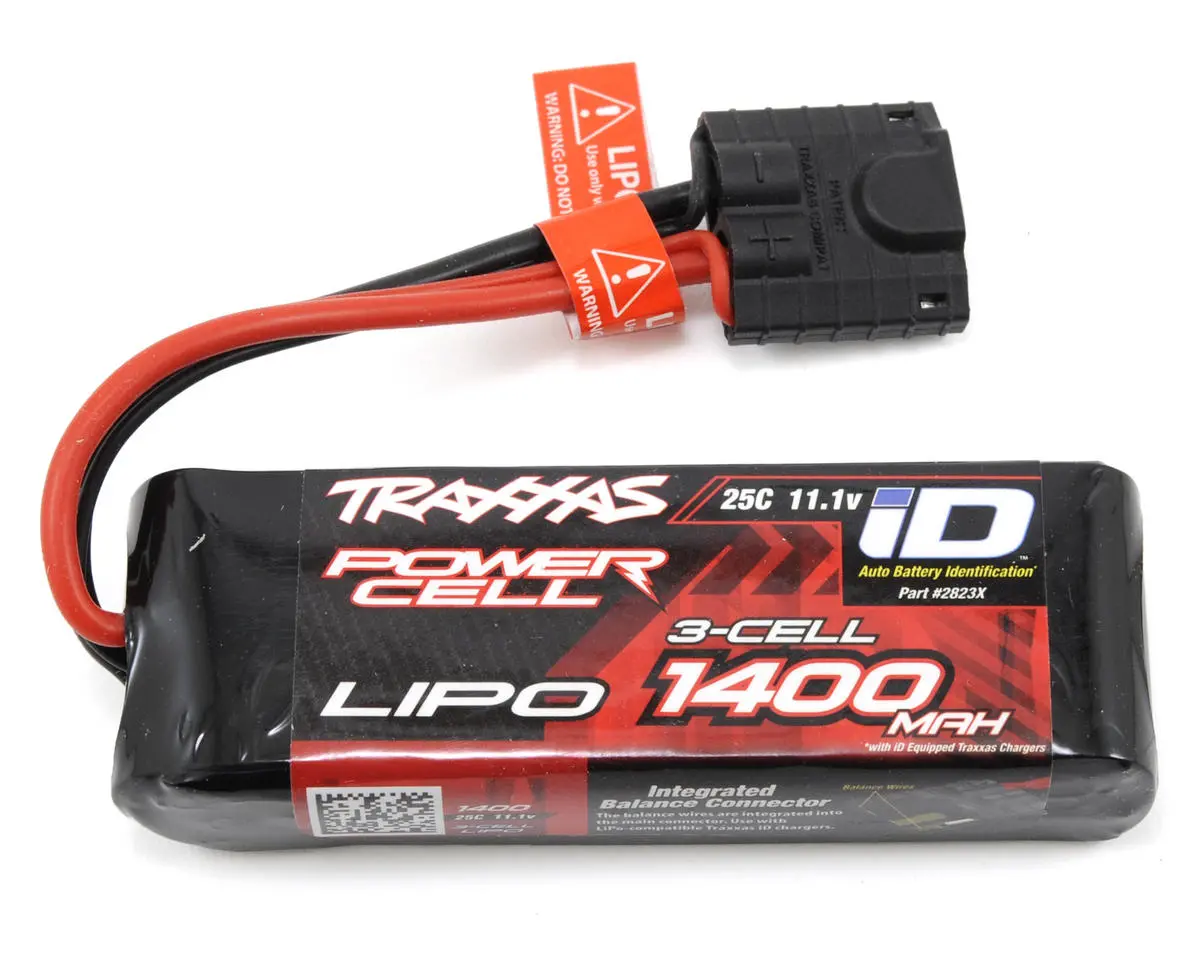 Traxxas 3S "Power Cell" 25C Lipo Battery W/Id Traxxas Connector (11.1V/1400Mah)   (Tra2823x) 1