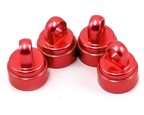 Traxxas Aluminum Ultra Shock Cap (Red) (4)  (Tra3767x) 1