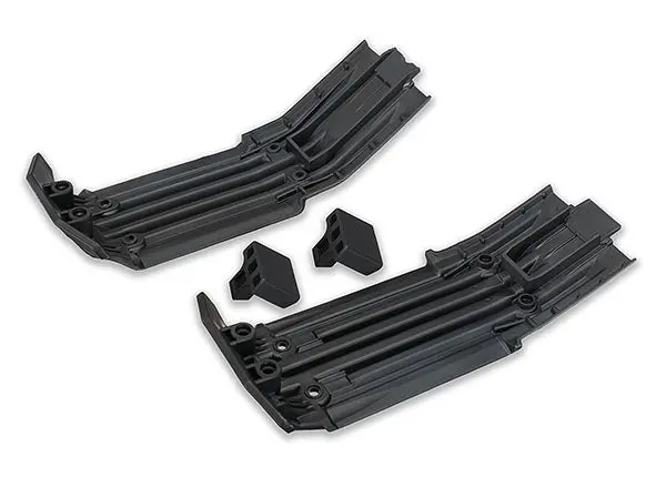 Traxxas Skidplate, Front (1), Rear (1)/ Rubber Impact Cushion (2)  (Tra7744) 1