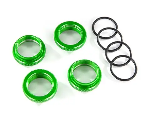 Traxxas Gt-Maxx Aluminum Spring Retainer (Green) (4) (Tra8968g) 1