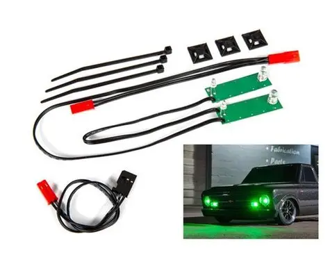 Traxxas Front Led Light Set (Green)  (Tra9496g) 1