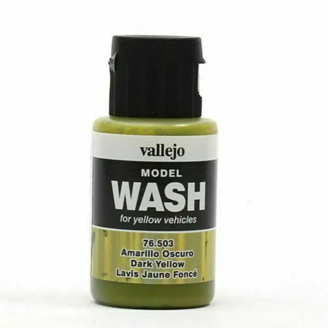 Vallejo Paint Dark Yellow 35Ml Acrylic Model Wash  (Vlj76503) 1