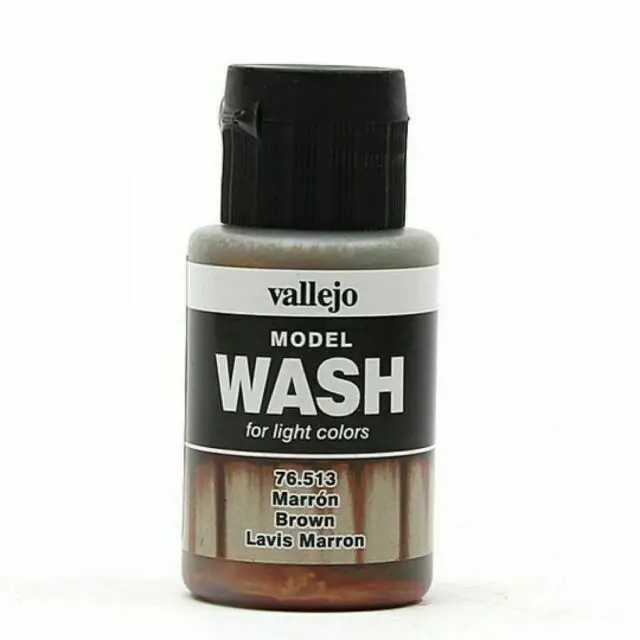 Vallejo Paint Brown 35Ml Acrylic Model Wash  (Vlj76513) 1