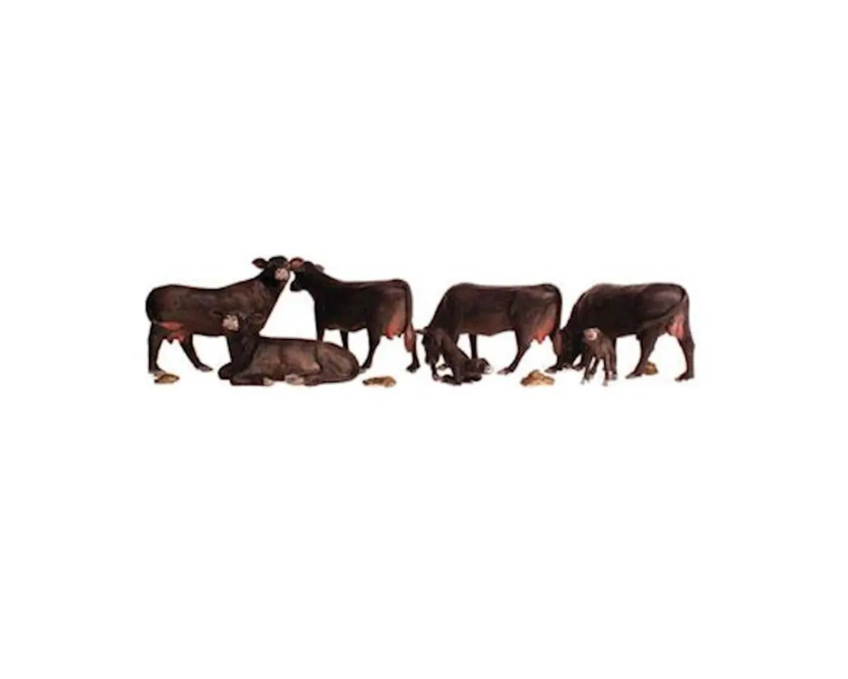 Woodland Scenics N Black Angus Cows      (Wooa2217) 1