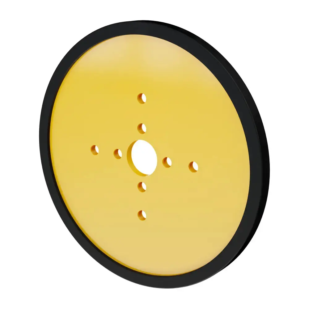 Servocity 4" Acrylic Disc Wheel (Yellow) - 2 Pack 1