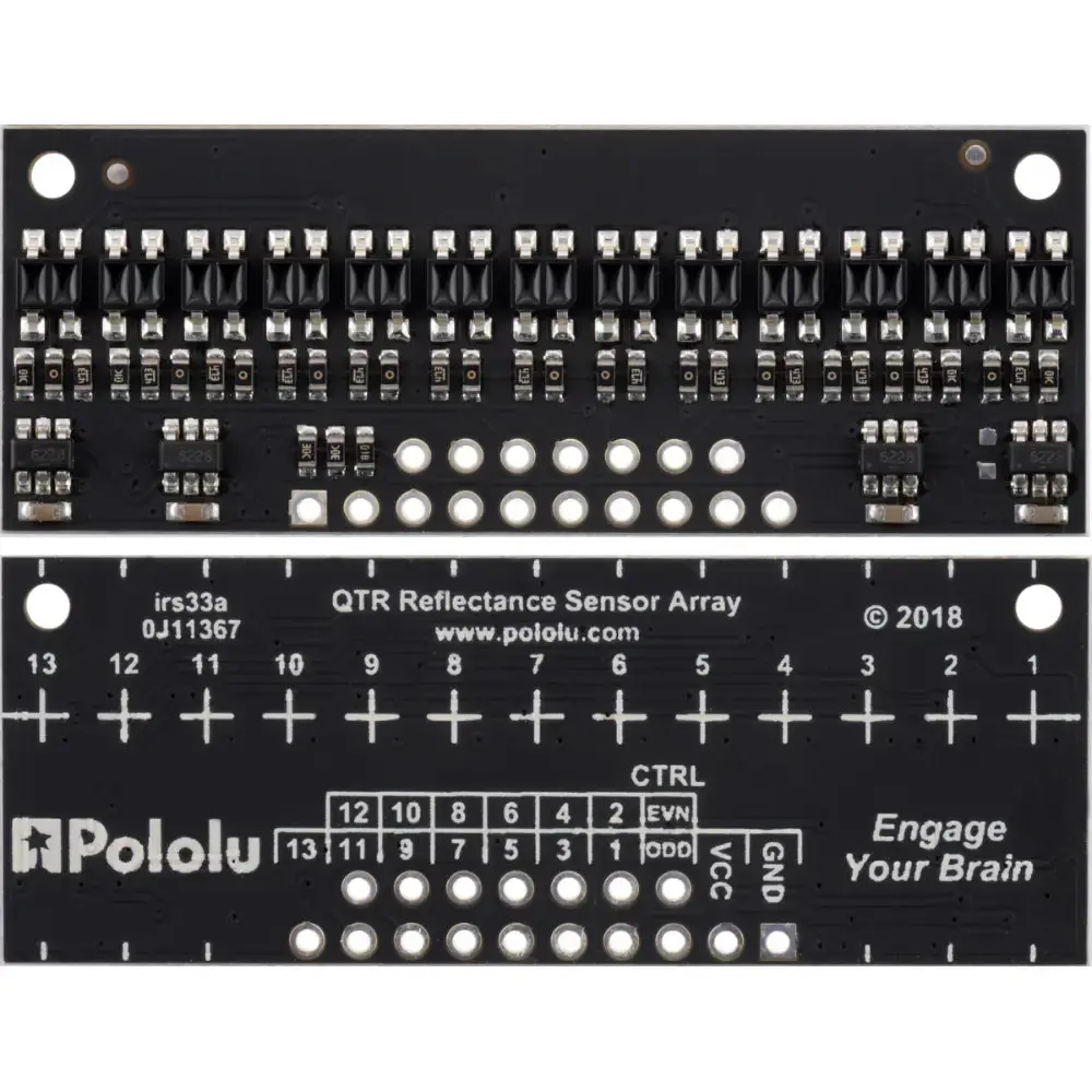 Pololu Qtr-Hd-13A Reflectance Sensor Array: 13-Channel, 4Mm Pitch, Analog Output 1