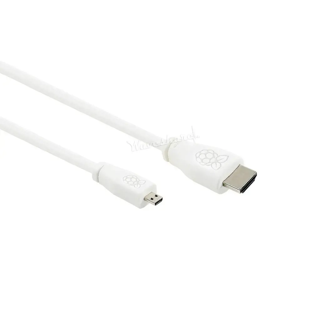 Waveshare Raspberry Pi 4 Micro Hdmi To Standard Hdmi Cable, 1M, White 1