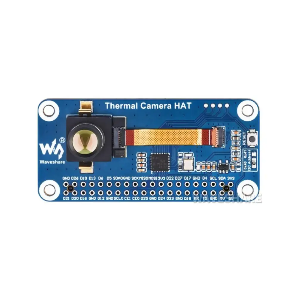 Waveshare Long-Wave Ir Thermal Imaging Camera Module, Raspberry Pi Ir Camera, 80×62 Pixels (T40pin Gpio, Wide Angle) 1
