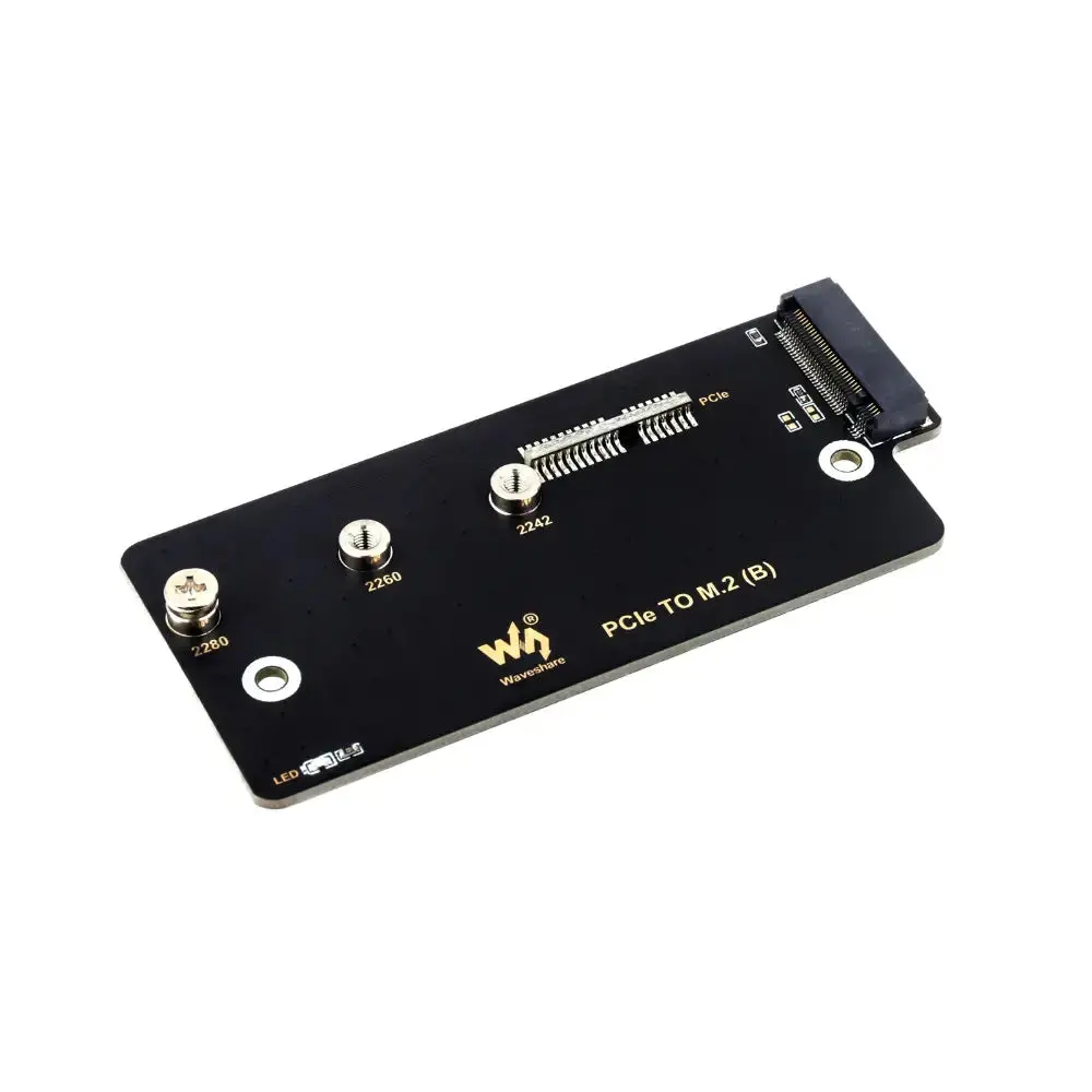 Waveshare Pcie To M.2 Adapter (B), Supports Nvme Protocol M.2 Solid State Drive, High-Speed Reading/Writing, Cm4 (Supports Raspberry Pi Compute Module 4) 1