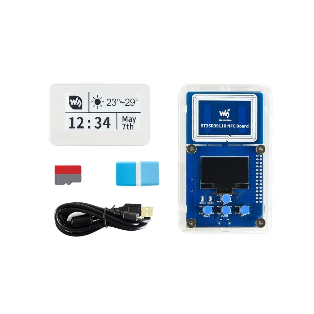 Waveshare 2.13" Nfc-Powered E-Paper Evaluation Kit, Wireless Powering & Data Transfer (Not Compatible W/ Samsung Smartphones) 1