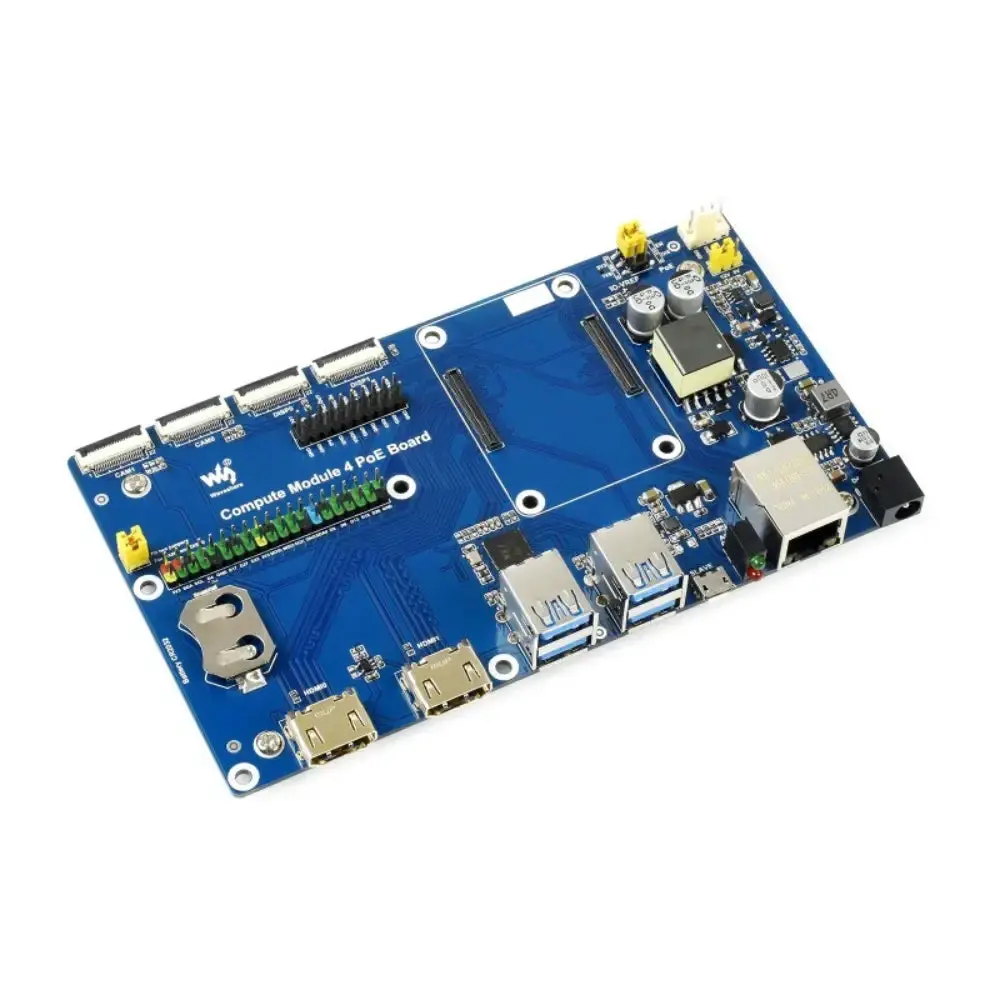 Raspberry Pi Compute Module 4 Dev Kit W/ Waveshare Poe Board (W/ 7" Touchscreen) 1
