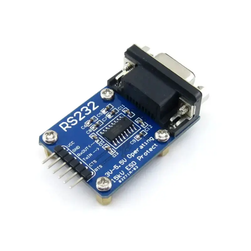 Waveshare Rs232 Communication Board Sp3232, 3V-5.5V, Esd Enhanced, Hardware Flow Control 1