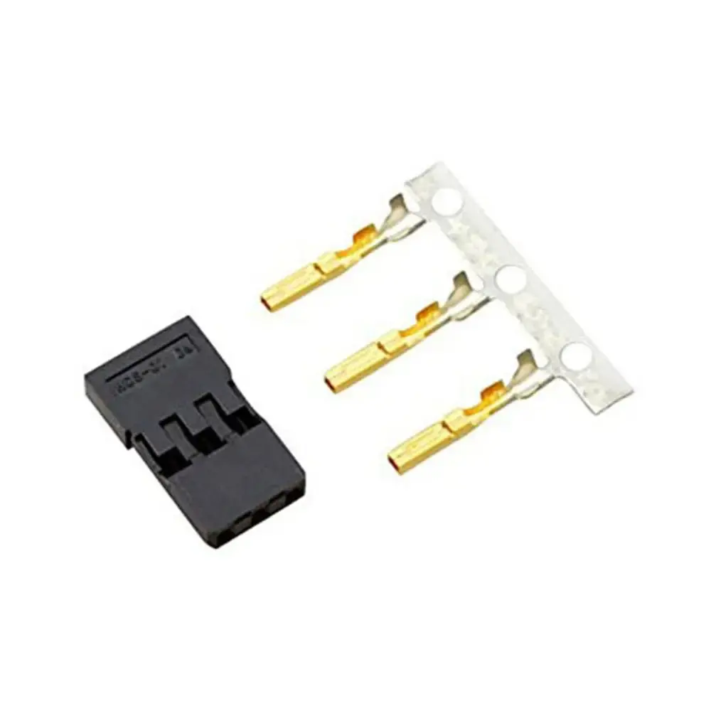 Hitec Male"S" Connector (Housing & Gold Pins) Set 1